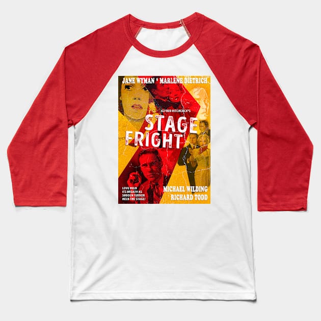 Stage Fright Baseball T-Shirt by PrivateVices